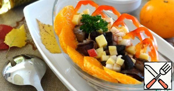 Salad "Autumn" with Mushrooms and Fruit Recipe