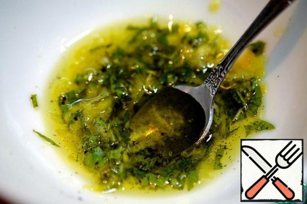 Add the olive oil and stir.
