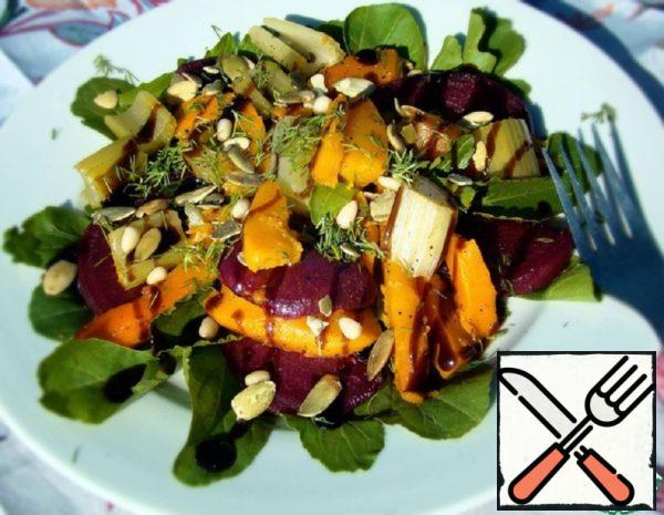 Warm Salad with Beetroot and Pumpkin Recipe