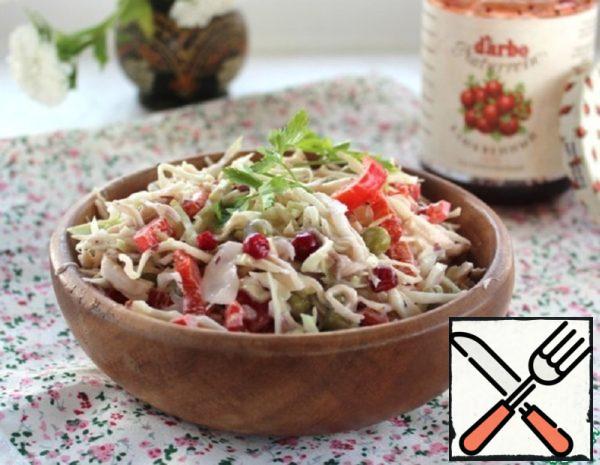 Cabbage Salad with Chicken Fillet Recipe