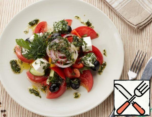 Greek Salad with Original Dressing Recipe