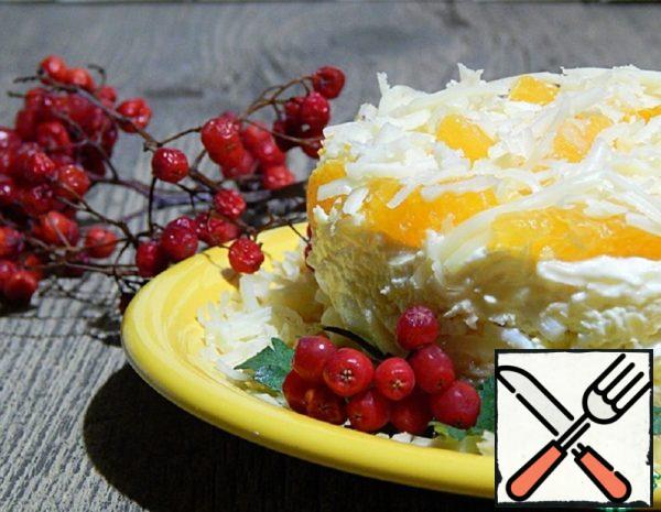 Cheese Salad with Oranges Recipe