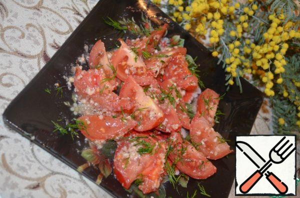 Garnish with dill greens.