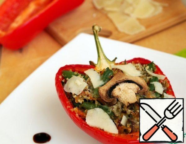 Stuffed Peppers with Quinoa, Vegetables and Mushrooms Recipe