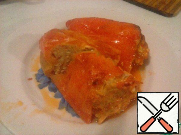 Stuffed Pepper with Melted Cheese Recipe