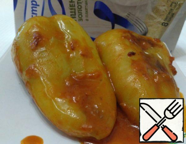 Pepper Stuffed with Millet and Mushrooms Recipe