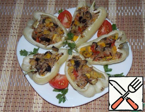 Pepper Stuffed with Rice and Vegetables Recipe