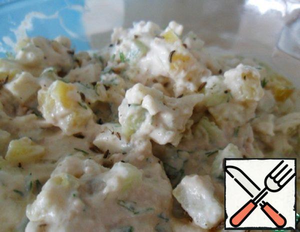 Salad with Cod Liver Recipe
