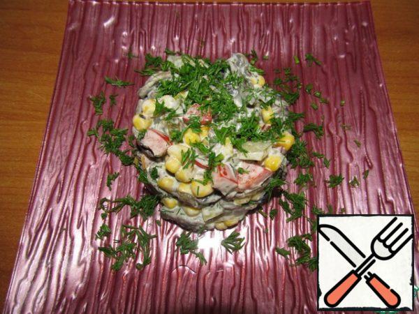 Finely chop the greens. Mix all the ingredients.