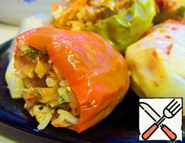 Stuffed Cabbage Rolls and Pepper Recipe