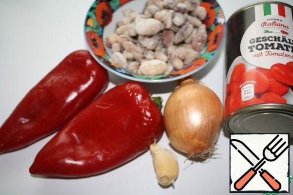 Here are the products we need.
My beans are cooked.