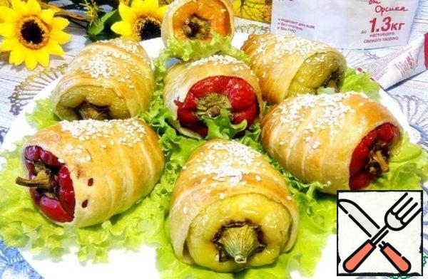 Stuffed Peppers in the Dough Recipe