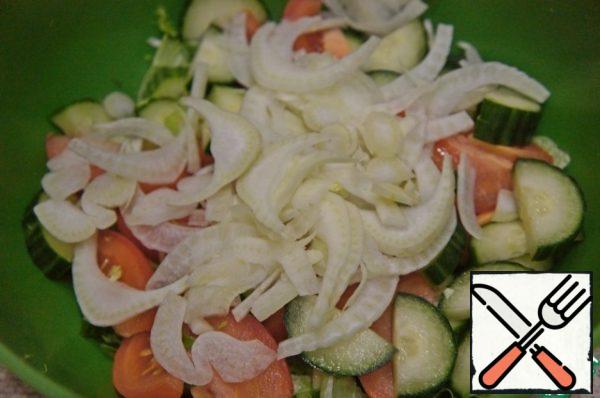Add to the salad.
