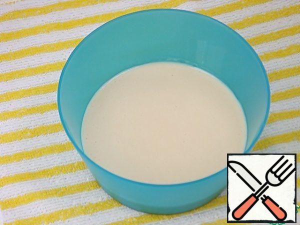 Add to the dry ingredients, stirring with a whisk until smooth.
