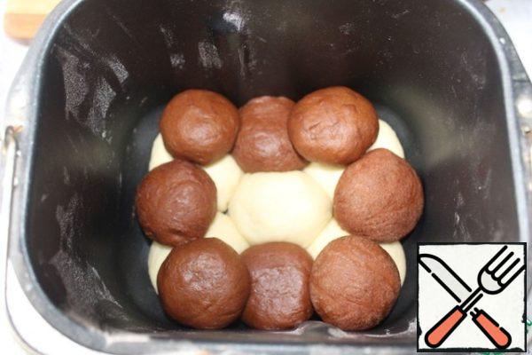 Then chocolate, as in the photo.
