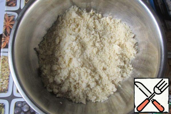 Grind into crumbs and pour into a bowl.
