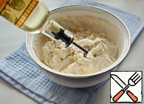 Then add wheat flour, salt and butter.
