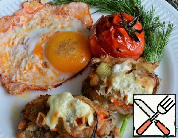 Meatballs-Rolls with Mushrooms Recipe