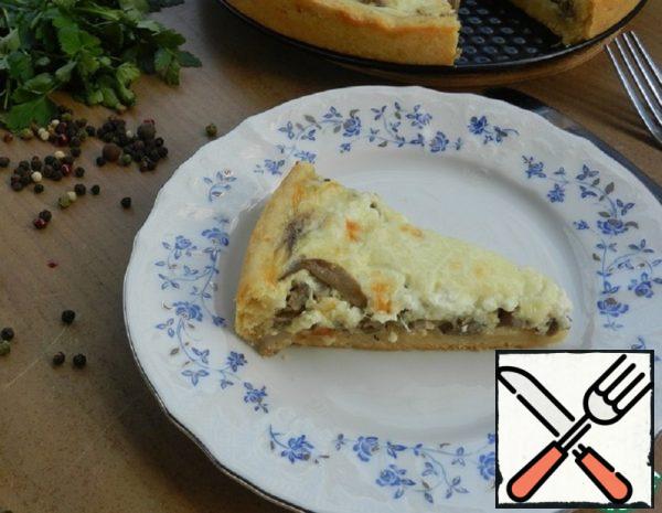 Open Pie with Oyster Mushrooms Recipe
