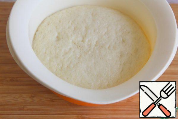 The dough came up.

