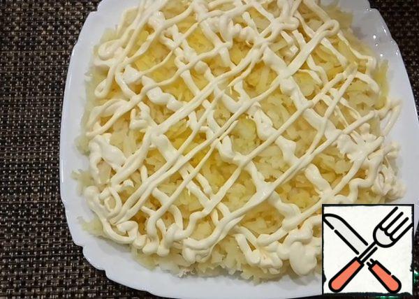 Draw a mayonnaise grid on top.
