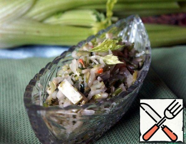 Salad with Celery, Apple and Cabbage Recipe