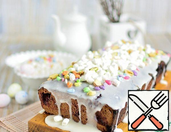 Easter Chocolate Cake with Cherries Recipe