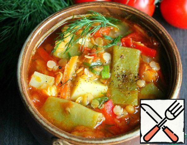 Lentil Soup with Green Beans Recipe