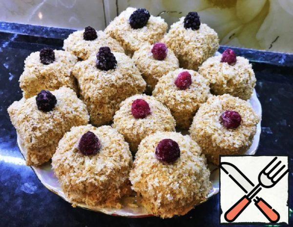 Cake "Napoleon" with Raspberries Recipe