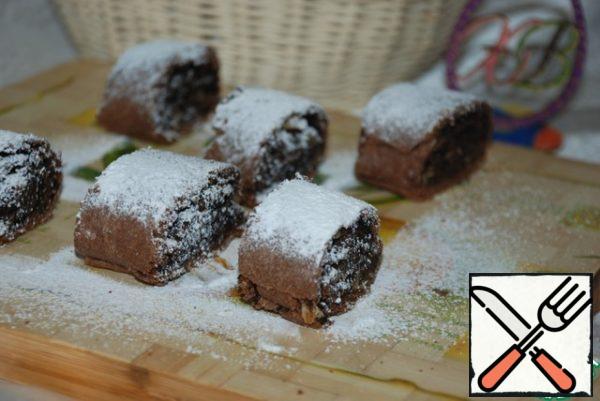 Cool the strudel well, sprinkle with powdered sugar. Ready! Happy Easter to everyone!