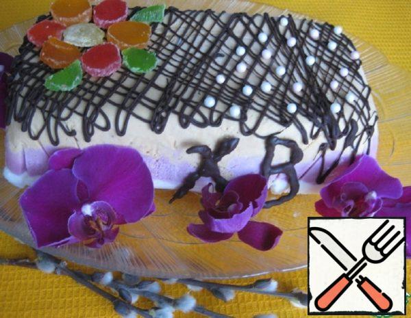 Curd Ice Cream Cake "Three Chords" Recipe