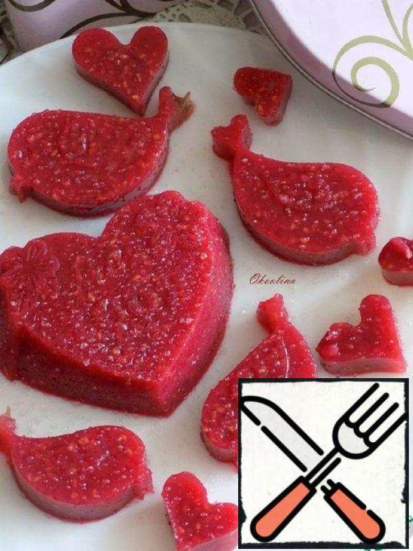 Raspberry Jelly Candies on Agar-Agar Recipe