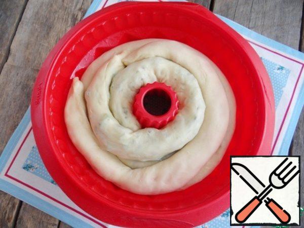 Then I spread out the other 4 rolls. So in the drawing on the section, it will not be possible to connect 2 rolls with one filling.
