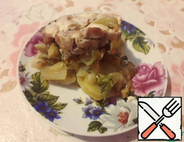 Potatoes with Cabbage and Chicken Recipe