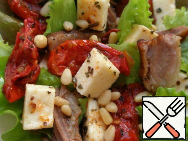 Bright Salad with Pork Recipe