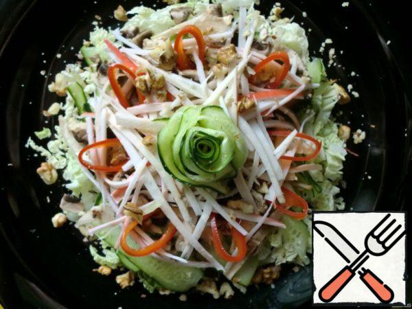 Salad "Summer with Mushrooms" Recipe