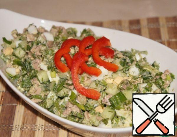 Salad with Cod Liver Recipe