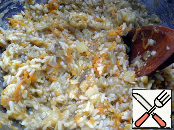 Add salt, pepper, spices to taste and mix well.
