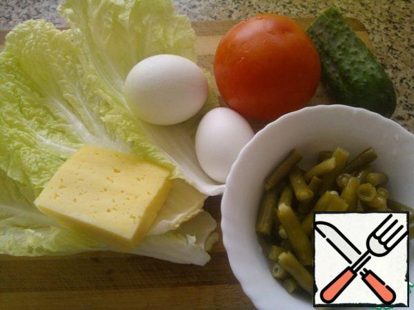 A necessary ingredient. My beans are pickled and cooked. However, a simple boiled and stewed dish with any of your greens is perfect for a salad.

