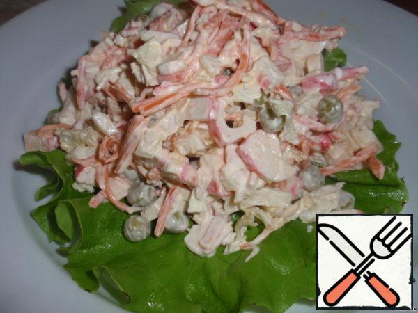Salad with Crab Sticks Recipe