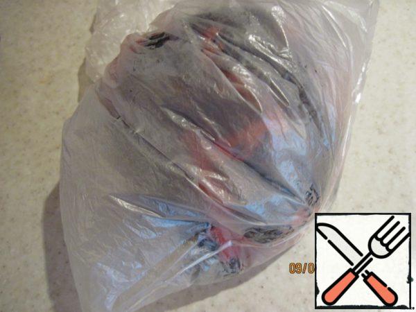 Then put it in a tight plastic bag and allow to cool.