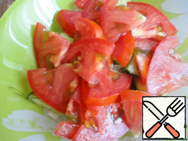 Fresh cucumber (sorry, no picture). Tomato.
