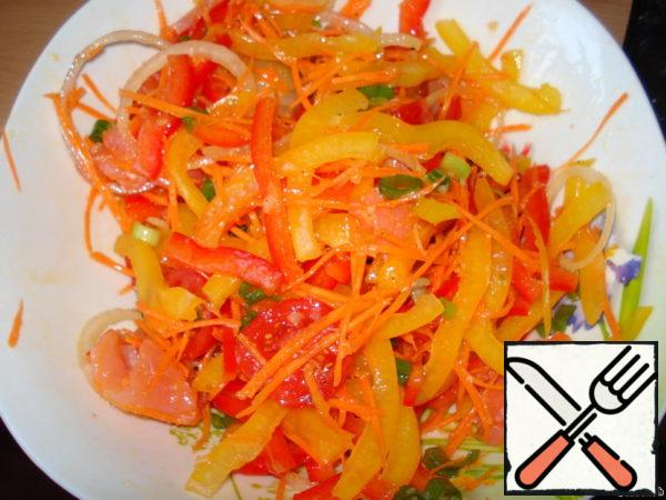 Vegetable Salad with Salmon Recipe