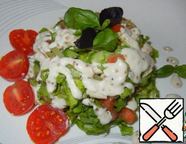 Salad with Chicken fillet Recipe