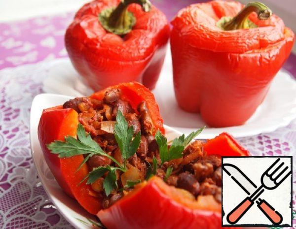 Peppers Stuffed with Lobio Recipe