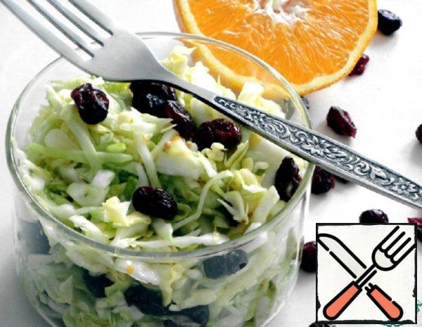 Cabbage Salad with Cranberries Recipe