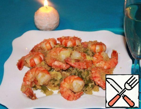 Warm Quinoa salad with Shrimp Recipe