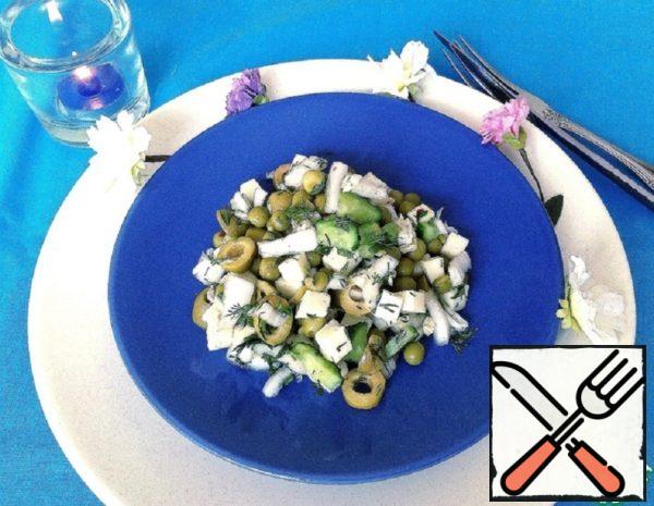 Salad with Vegetables and Suluguni  Recipe