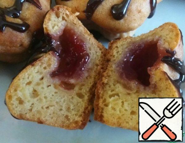 Cottage Cheese Cupcakes with Jam Recipe