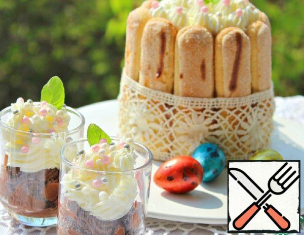 Dessert with Pudding "Taste of Belgian Chocolate" Recipe